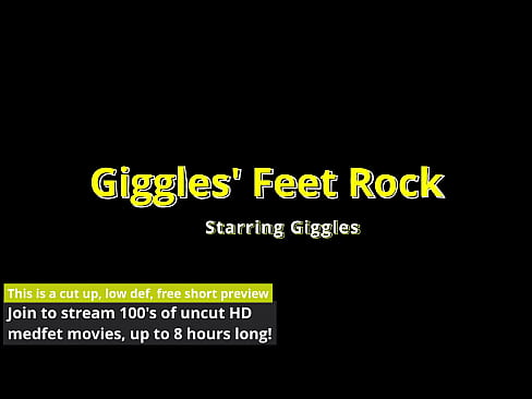 Giggles Tootsies Enjoy Smoothering BIG Boulder! Full Foot Fetish Movie @Beat2Feet!