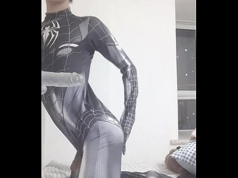 Spider boy craves big cock like a slut