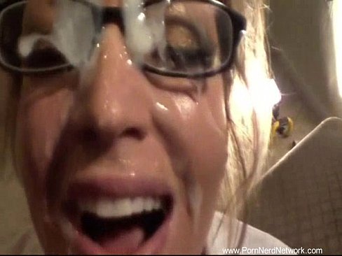 Blonde With Glasses Sloppiest BJ