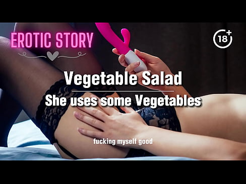 She uses some Vegetables