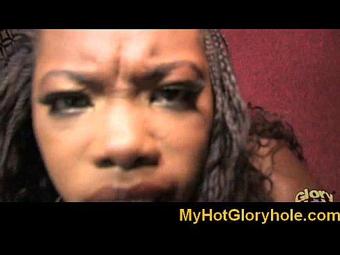 Gloryhole ebony slut blowjob 8