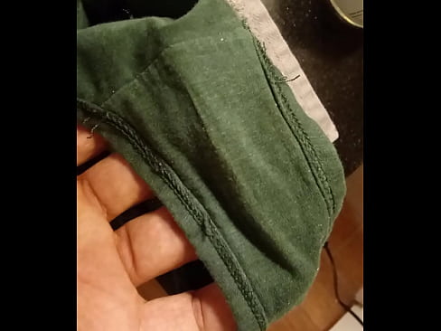 Sniffing panties wet pussy