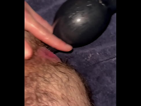 Extreme inflatable anal toy destroying asshole