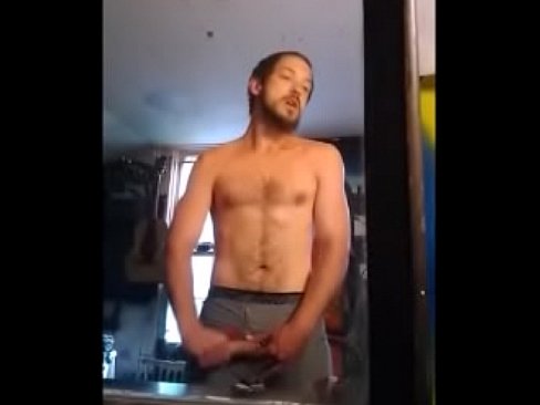 Sexy bearded jacks in the mirror