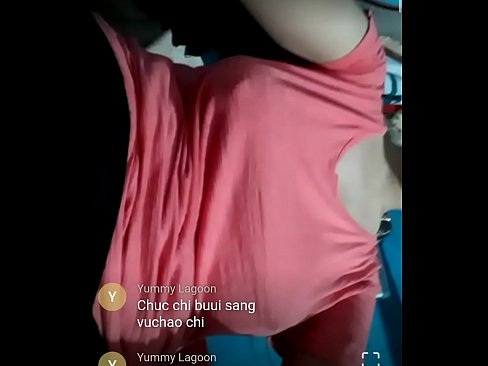 Woman displaying breasts clothed videocall