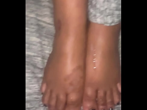 Huge cumshot on feet