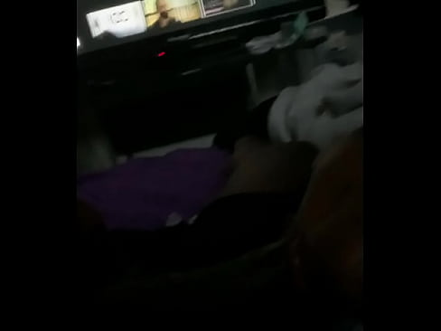 Ebony Blowjob While Movie is Paused