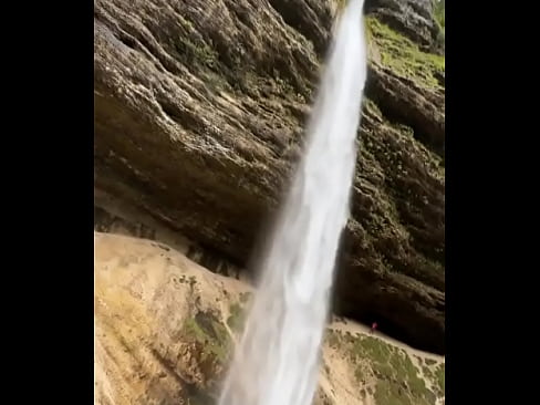 Look at this powerful waterfall! ??Have you ever stood in front of a waterfall?#PowerfulWaterfall #NatureBeauty #W...