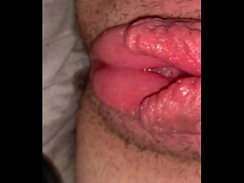 Pumped pussy lips swollen and wet