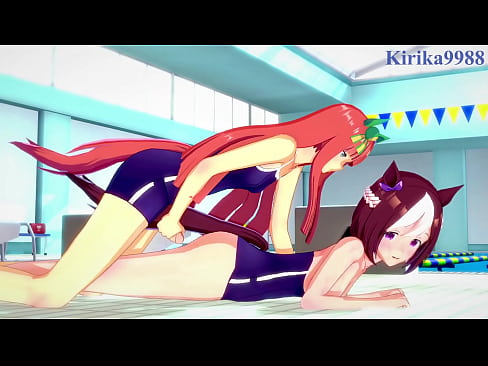 Special Week and Silence Suzuka intense futanari sex. - Uma Musume Pretty Derby Hentai