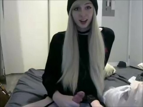 Blonde Transvestite On Webcam