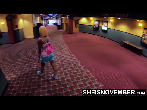 Inside The Cinema My StepFather Wanted A BJ & butthole Play, Young Black DaughterInlaw Sucking Dick On Her Knees, Black Booty Pulled From Shorts, Butt Crack Opened on Sheisnovember