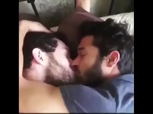 One Indian guy kissing another Indian guy on lips | gaylavida.com