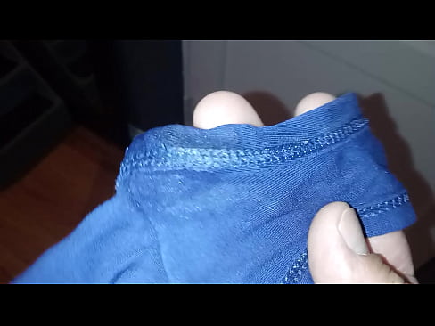 Sniffing panties wet pussy