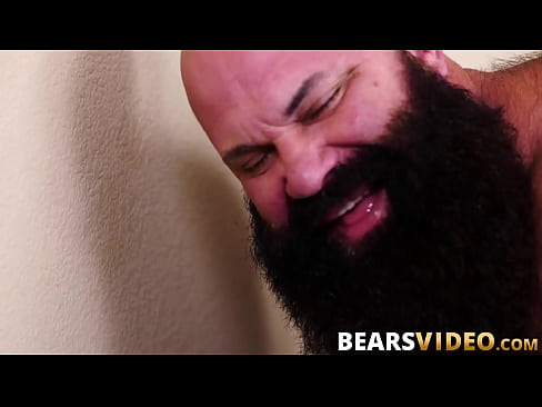 Ass hole of stud gets licked by bear