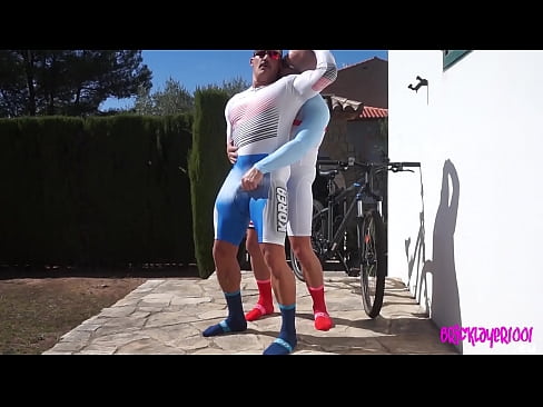 muscle guys in spandex cycling suits fucking