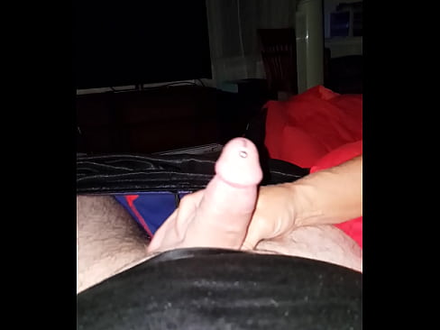 Brett playing with cock and blowing me