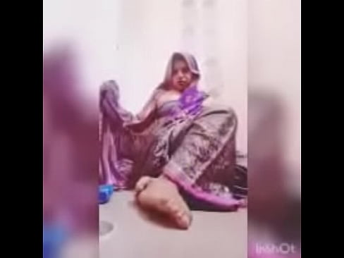 Sissy whore wearing saree