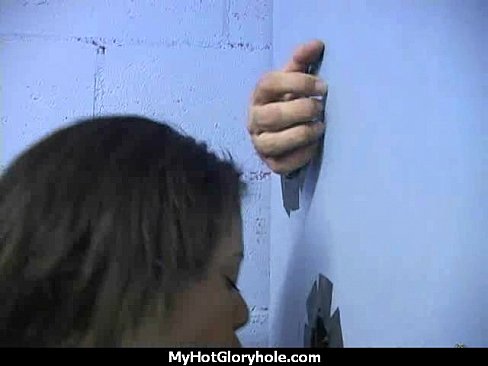 Horny Lady Enjoys Gloryhole Cocksucking Interracial 2