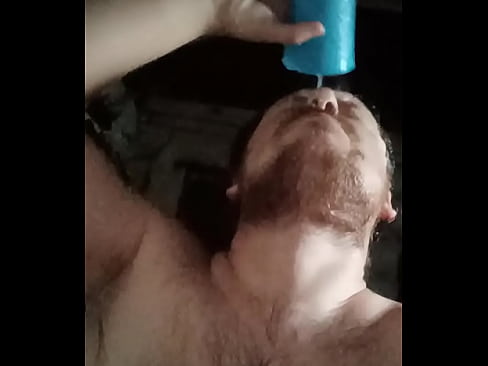 I poured MY OWN CUM on MY face! I love fresh cum! Moisturizing mask made of SPUSHCHENKA! I finished and poured the sperm on my fuck!