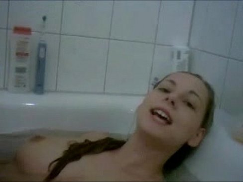 girl masturbating with toothbrush