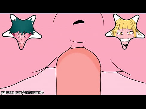 Midoriya fucks Himiko Toga in her pussy and ass