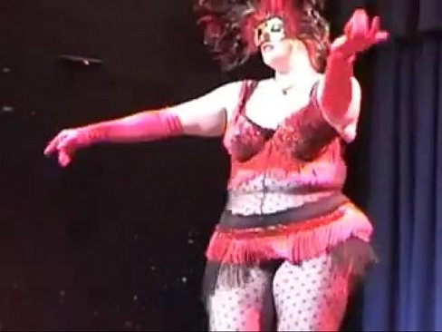 perfect nordic western blonde bbw in masked burlesque dance from