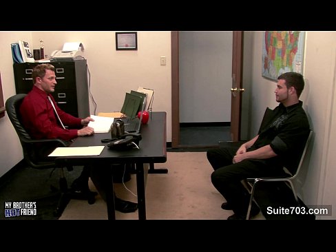 Sexy gays fucking in the office