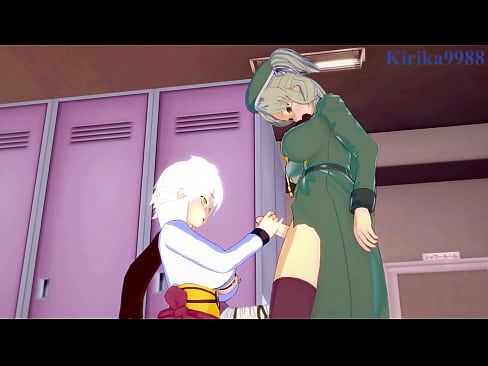 Imu and Miyabi intense lesbian play and futanari sex. - Senran Kagura Hentai