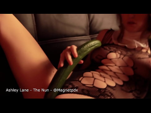 Sister Lane adores a cucumber