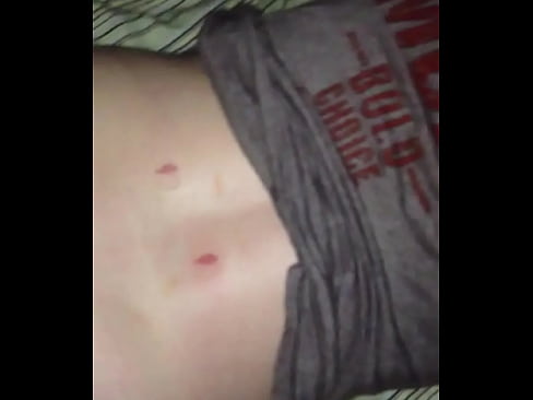 s. woman hickey on back cum shot