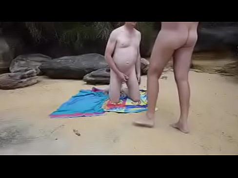 malcolm waits nude  at the beach for Nat