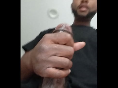 Ebony dick masturbating cum dripping