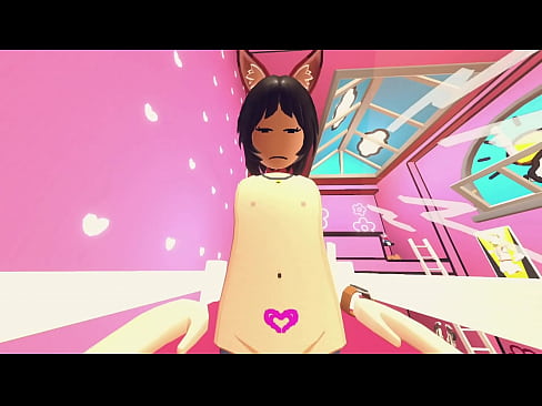 Horny Chinese kitty girl in  Rec Room VR Game