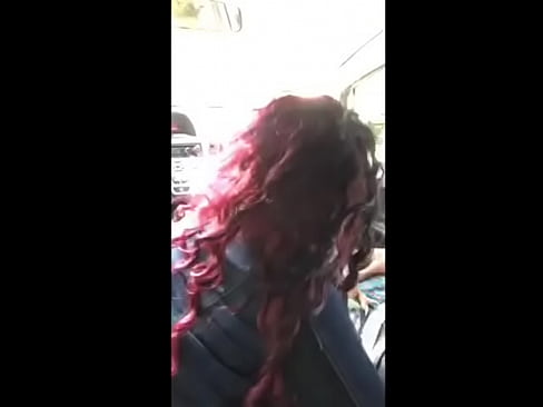 Red head gave Sloppy top in the car