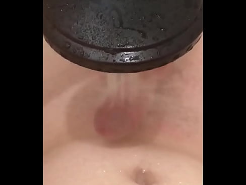 Intense orgasm from shower head