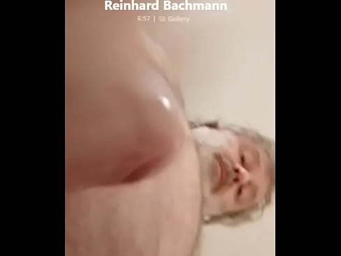 Reinhard Bachmann's solo with teeny on skype sexcam in the night