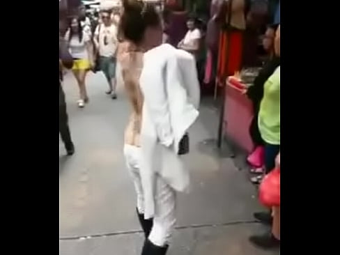 Showing boobs on road pussy girls