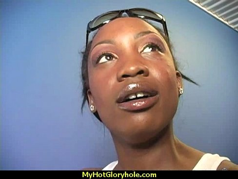 Incredible ebony teen blowjob gloryhole audition 12