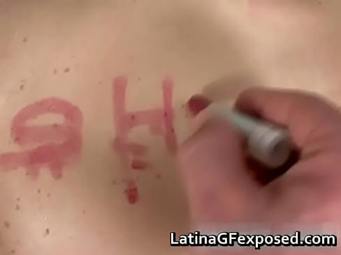Busty latin lipstick whore fucked