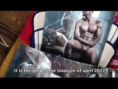 Handjob break with the 2012 Stadium Gods calendar