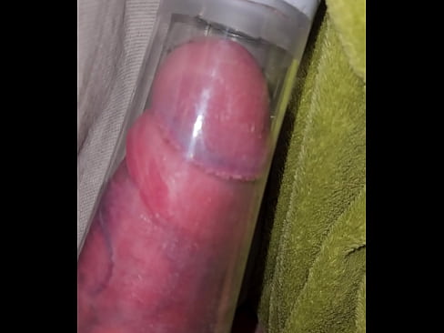 Penis in der Pumpe zeitlupe