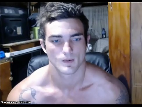 Amateur White dude jerking it on cam