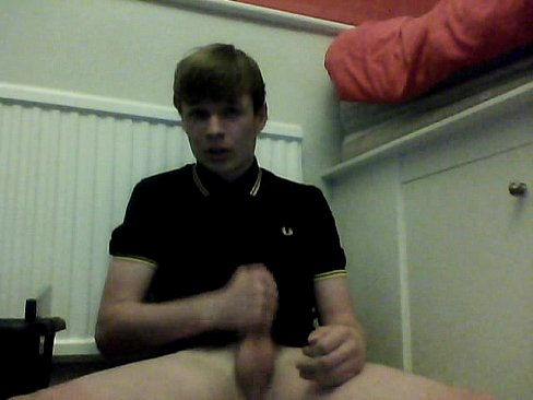 cute 18 year old wanks his cock