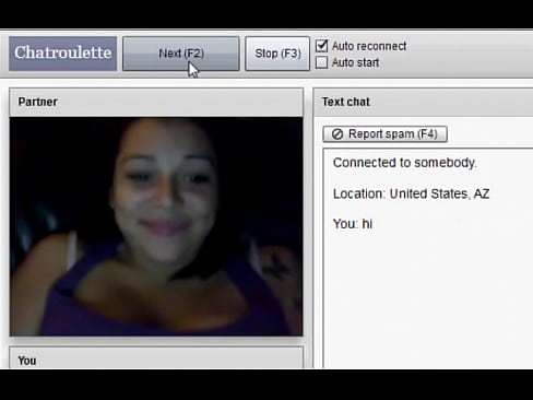 dumb anerican show tits on chatroulette