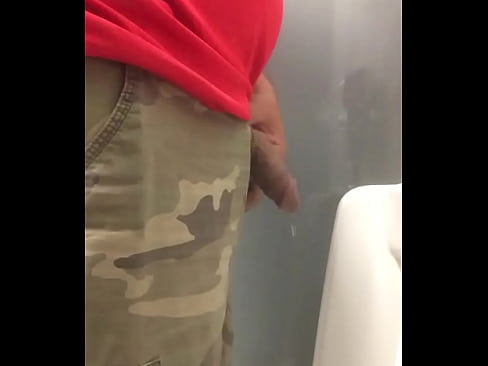 guy peeing public restroom spy