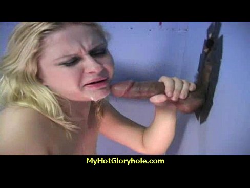 Gloryhole With A Nasty Wild White Girl Interracial 20