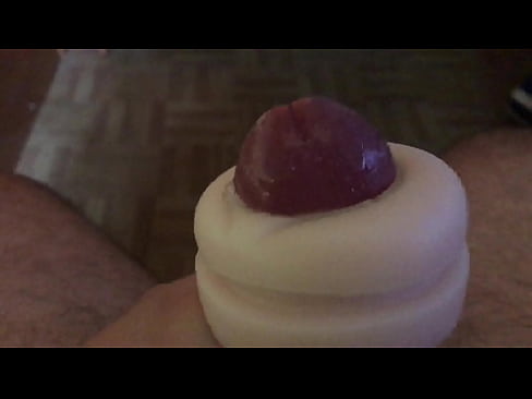 Tons of pre cum in this fleshlight handjob