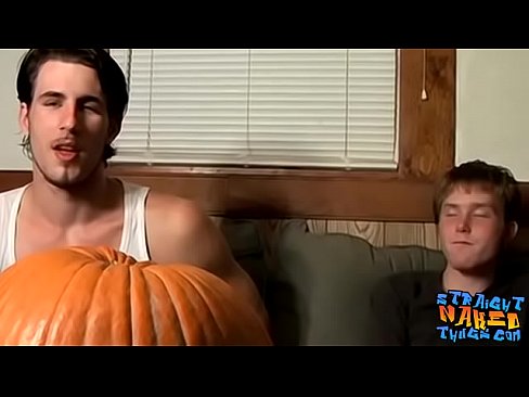 Straighties are jacking off to a pumpkin