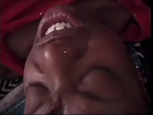 Slim young black girl swallows and fucks  slab-sided white cowboy's big dick
